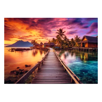 TREFL 1000 Piece Jigsaw Puzzle - Paradise Island จิ๊กซอว์ 1000 ชิ้น