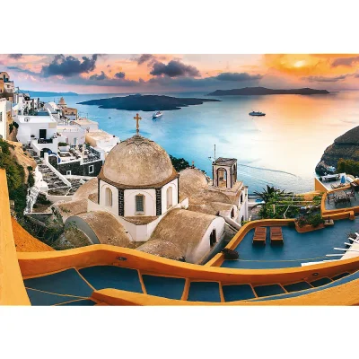 TREFL 1000 Piece Jigsaw Puzzle - Fairytale Santorini, Greece จิ๊กซอว์ 1000 ชิ้น
