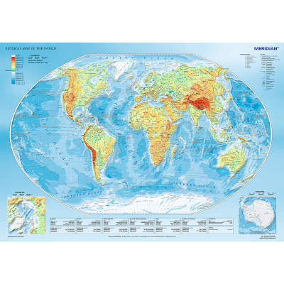 TREFL 1000 Piece Jigsaw Puzzle - Physical map of the world จิ๊กซอว์ 1000 ชิ้น