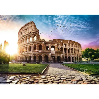 TREFL 1000 Piece Jigsaw Puzzle - Sun-drenched Colosseum, Italy จิ๊กซอว์ 1000 ชิ้น