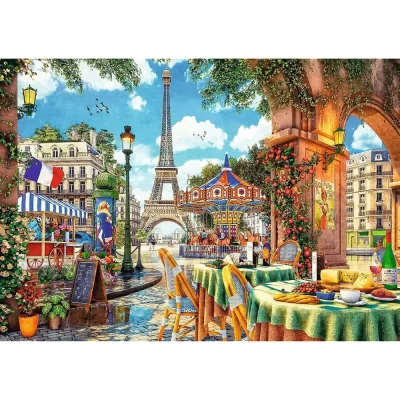 TREFL 1000 Piece Jigsaw Puzzle - Parisian morning, Italy จิ๊กซอว์ 1000 ชิ้น