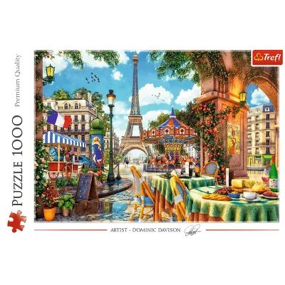 TREFL 1000 Piece Jigsaw Puzzle - Parisian morning, Italy จิ๊กซอว์ 1000 ชิ้น