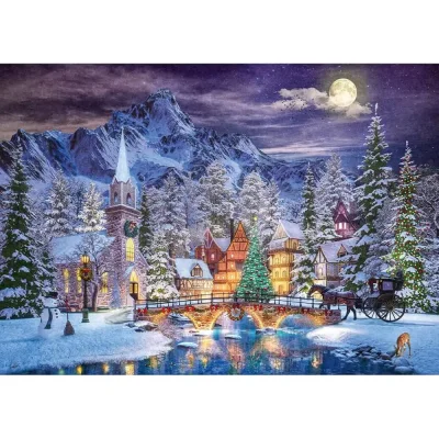 TREFL 1000 Piece Jigsaw Puzzle - Christmas Atmosphere จิ๊กซอว์ 1000 ชิ้น