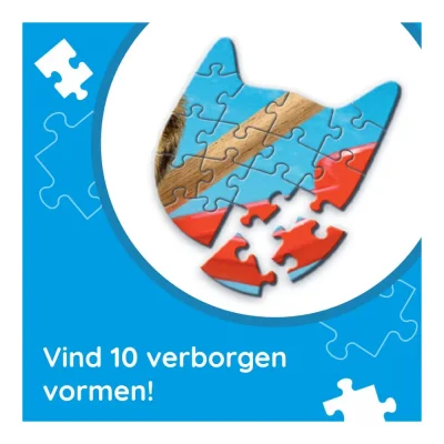 TREFL 1000 Hidden Shapes Piece Jigsaw Puzzle - Feline Holidays จิ๊กซอว์ 1000 ชิ้น