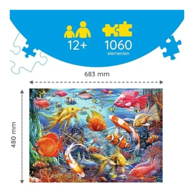 TREFL 1000 Hidden Shapes Piece Jigsaw Puzzle - Underwater Life จิ๊กซอว์ 1000 ชิ้น