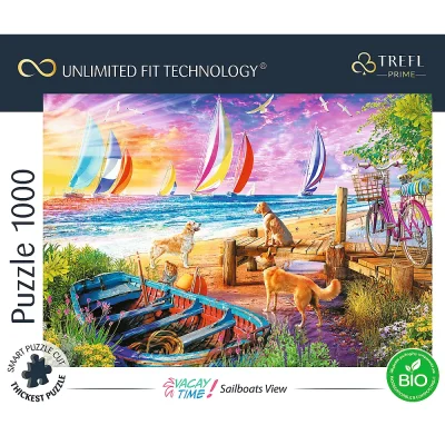 TREFL 1000 UFT Piece Jigsaw Puzzle - Sailboats View จิ๊กซอว์ 1000 ชิ้น