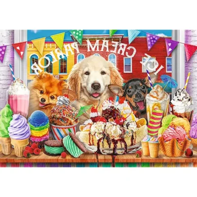 TREFL 1000 UFT Piece Jigsaw Puzzle - Doggy Peekers จิ๊กซอว์ 1000 ชิ้น