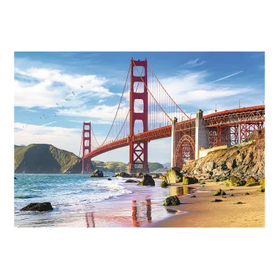 TREFL 1000 Piece Jigsaw Puzzle - Golden Gate Bridge, San Francisco, USA จิ๊กซอว์ 1000 ชิ้น
