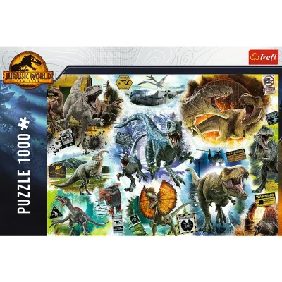 TREFL 1000 Piece Jigsaw Puzzle - Tracking Dinosaurs / Jurassic จิ๊กซอว์ 1000 ชิ้น