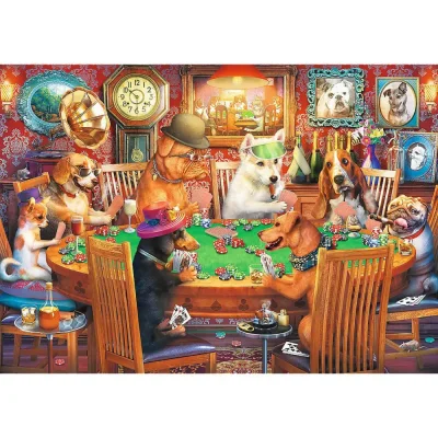 TREFL 1086 Hidden Shapes Piece Jigsaw Puzzle - Game Night จิ๊กซอว์ 1000 ชิ้น+