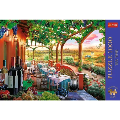 TREFL 1000 PP Piece Jigsaw Puzzle - Tea Time: Italian Vineyard จิ๊กซอว์ 1000 ชิ้น