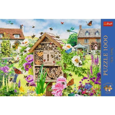 TREFL 1000 PP Piece Jigsaw Puzzle - Tea Time: A Home for Bees จิ๊กซอว์ 1000 ชิ้น