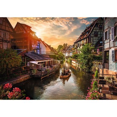 TREFL 1000 PP Piece Jigsaw Puzzle - Photo Odyssey: Little Venice in Colmar, France จิ๊กซอว์ 1000 ชิ้น