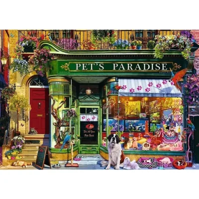 TREFL 1000 PP Piece Jigsaw Puzzle - Tea Time: Pet's Paradise จิ๊กซอว์ 1000 ชิ้น