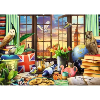 TREFL 1000 PP Piece Jigsaw Puzzle - Tea Time: All things British, UK จิ๊กซอว์ 1000 ชิ้น