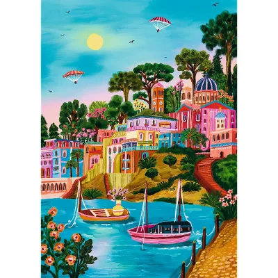 TREFL 1000 PP Piece Jigsaw Puzzle - The Art of Colour: Syros, Greece จิ๊กซอว์ 1000 ชิ้น