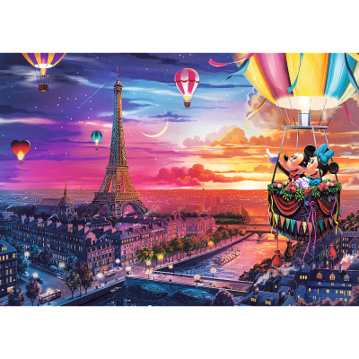 TREFL 1000 PP Piece Jigsaw Puzzle - Mickey and Minnie in Paris จิ๊กซอว์ 1000 ชิ้น