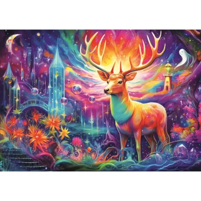 TREFL 1000 Piece Jigsaw Puzzle - Mystical Deer จิ๊กซอว์ 1000 ชิ้น