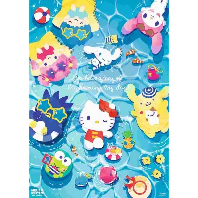 TREFL 1000 PP Piece Jigsaw Puzzle - Hello Kitty Summer Vibes จิ๊กซอว์ 1000 ชิ้น