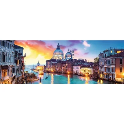 TREFL 1000 Panorama Piece Jigsaw Puzzle - Canal Grande, Venice, Italy จิ๊กซอว์ 1000 ชิ้น