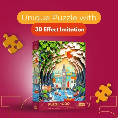 TREFL 1000 Piece Jigsaw Puzzle - 40th anni London, UK จิ๊กซอว์ 1000 ชิ้น