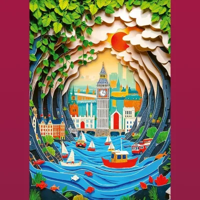 TREFL 1000 Piece Jigsaw Puzzle - 40th anni London, UK จิ๊กซอว์ 1000 ชิ้น