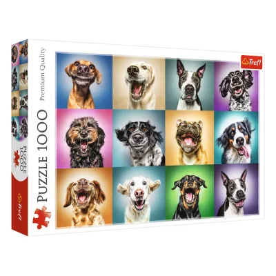 TREFL 1000 Piece Jigsaw Puzzle - Funny dog portraits จิ๊กซอว์ 1000 ชิ้น