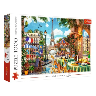 TREFL 1000 Piece Jigsaw Puzzle - Parisian morning, Italy จิ๊กซอว์ 1000 ชิ้น