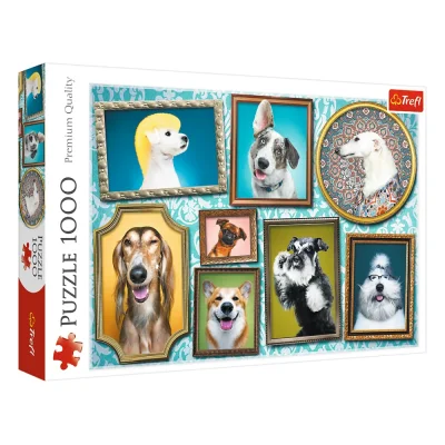 TREFL 1000 Piece Jigsaw Puzzle - Doggies Gallery จิ๊กซอว์ 1000 ชิ้น