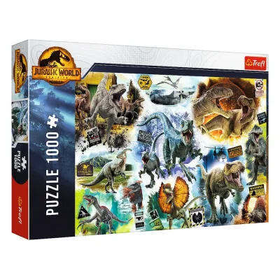 TREFL 1000 Piece Jigsaw Puzzle - Tracking Dinosaurs / Jurassic จิ๊กซอว์ 1000 ชิ้น