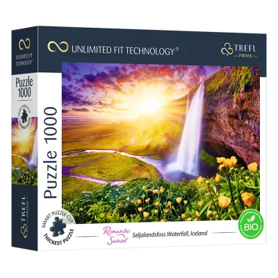 TREFL 1000 UFT Piece Jigsaw Puzzle - Seljalandsfoss Waterfall, Iceland จิ๊กซอว์ 1000 ชิ้น