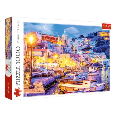 TREFL 1000 Piece Jigsaw Puzzle - Procida island by night, Italy จิ๊กซอว์ 1000 ชิ้น