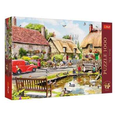 TREFL 1000 PP Piece Jigsaw Puzzle - Tea Time: Summer Village จิ๊กซอว์ 1000 ชิ้น