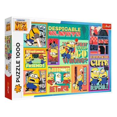 TREFL 1000 Piece Jigsaw Puzzle - Gru and Minions / Minions จิ๊กซอว์ 1000 ชิ้น