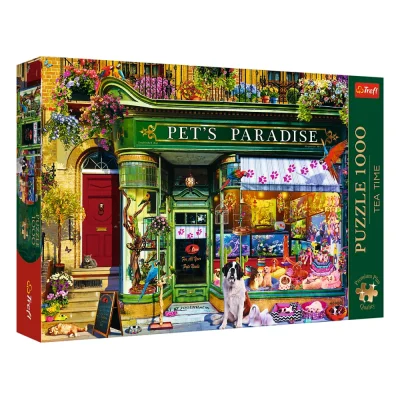 TREFL 1000 PP Piece Jigsaw Puzzle - Tea Time: Pet's Paradise จิ๊กซอว์ 1000 ชิ้น