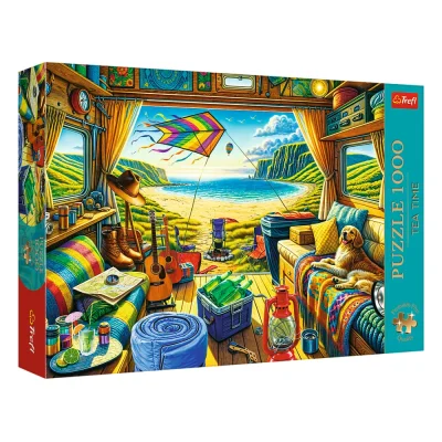 TREFL 1000 PP Piece Jigsaw Puzzle - Tea Time: Van Life จิ๊กซอว์ 1000 ชิ้น