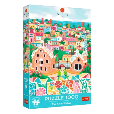 TREFL 1000 PP Piece Jigsaw Puzzle - The Art of Colour: Barcelona, Spain จิ๊กซอว์ 1000 ชิ้น