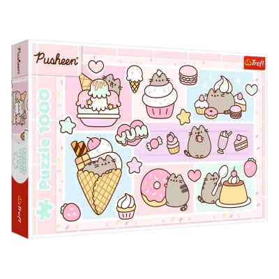 TREFL 1000 Piece Jigsaw Puzzle - Sweet Pusheen จิ๊กซอว์ 1000 ชิ้น