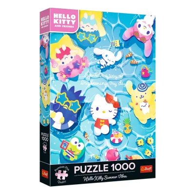 TREFL 1000 PP Piece Jigsaw Puzzle - Hello Kitty Summer Vibes จิ๊กซอว์ 1000 ชิ้น