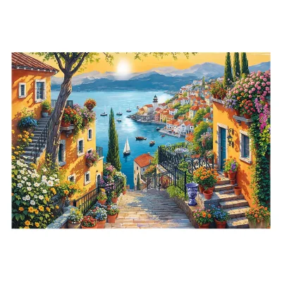 TREFL 1500 Piece Jigsaw Puzzle - Seaside View จิ๊กซอว์ 1500 ชิ้น