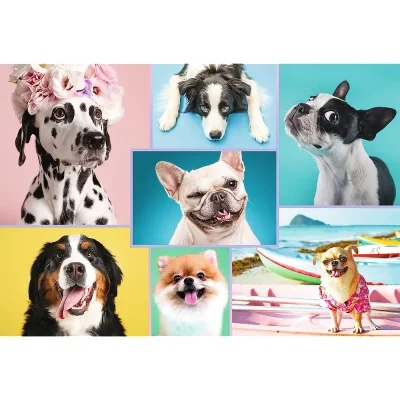 TREFL 1500 Piece Jigsaw Puzzle - Cute dogs จิ๊กซอว์ 1500 ชิ้น