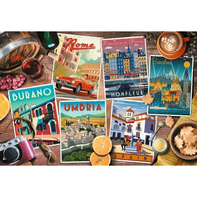 TREFL 1500 Piece Jigsaw Puzzle - Traveling around the Europe จิ๊กซอว์ 1500 ชิ้น
