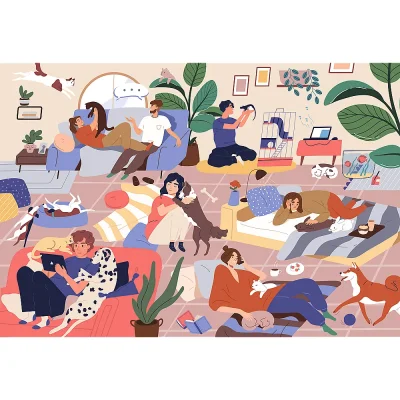 TREFL 1500 Piece UFT Jigsaw Puzzle - Hygge Life จิ๊กซอว์ 1500 ชิ้น