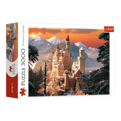 TREFL 3000 Piece Jigsaw Puzzle - Wintry Neuschwanstein Castle, Germany จิ๊กซอว์ 3000 ชิ้น
