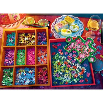 TREFL 3000 Piece Jigsaw Puzzle - Evening with Puzzles จิ๊กซอว์ 3000 ชิ้น