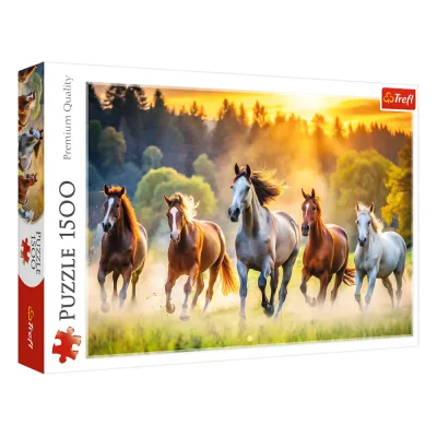 TREFL 1500 Piece Jigsaw Puzzle - Wild horses จิ๊กซอว์ 1500 ชิ้น