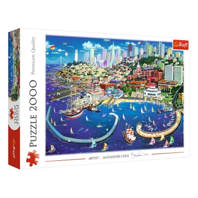 TREFL 2000 Piece Jigsaw Puzzle - San Francisco Bay, USA จิ๊กซอว์ 2000 ชิ้น