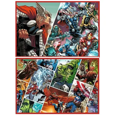 TREFL 2x200 Piece Jigsaw Puzzle - Defenders of the world / Marvel จิ๊กซอว์เด็ก 7 ปี+