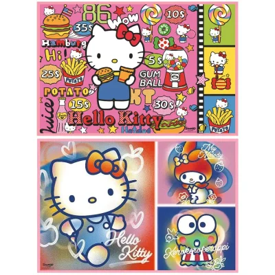 TREFL 2x200 Piece Jigsaw Puzzle - Hello Kitty and friends จิ๊กซอว์เด็ก 7 ปี+