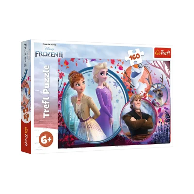 TREFL 160 Piece Jigsaw Puzzle - Sister adventure / Frozen 2  จิ๊กซอว์เด็ก 6 ปี+